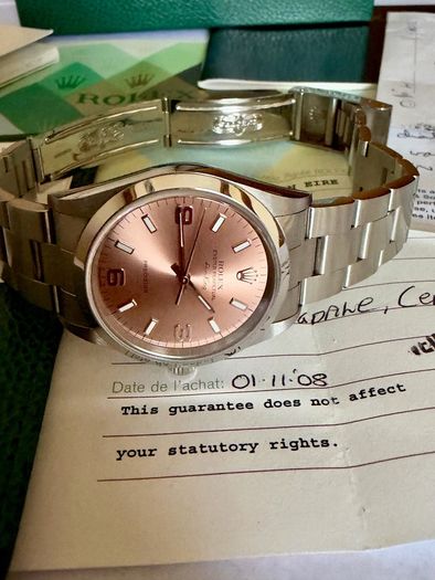 Rolex Air King pink 34mm