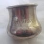 a sterling solid silver christening  cup Image 2