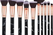 Makeup Brushes 10Pcs Marble Makeup Brush Set Foundation Powder Blush Blending Eyeshadow Brushes Sets (FREE POSTAGE)