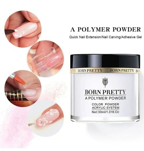Set of 3pcs Acrylic Powder for Nail Extensions - 30ml each