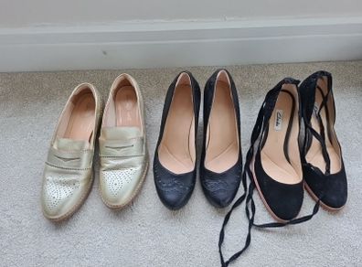 Clarks Shoes 3 pairs as new