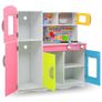 Kids' Play Kitchen MDF 80x30x85 cm Multicolour Image 3