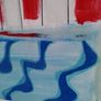 Original seascape Dublin painting of Poolbeg chimneys contemporary art Image 7