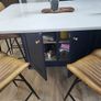 Kitchen units, island and quartz worktops. Image 7