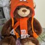 Orange M&M soft bear Image 2