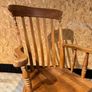 A Late Victorian farmhouse armchair. Image 4