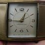 Vintage Westclox 1940s - 1950s Black and Gold Tone Travel Alarm Clock - Works Image 2