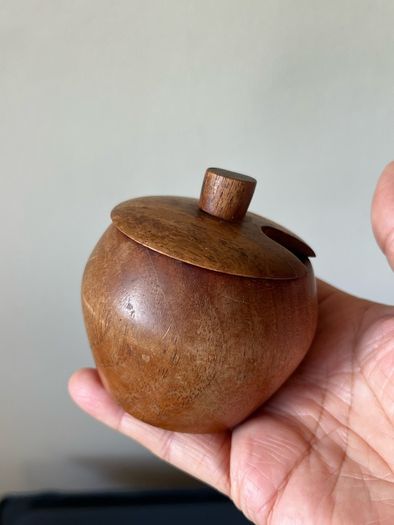Vintage wooden jar