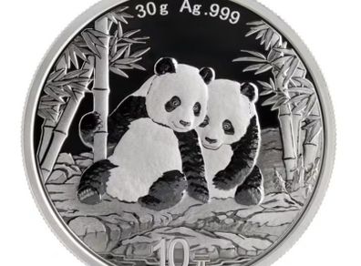 2026 Panda China 10 Yuan 30 gram Silver Coin - BU