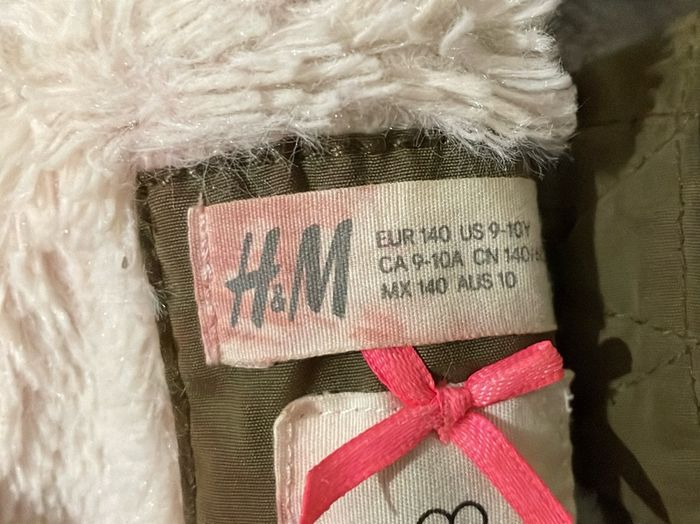Next Khaki Girls Winter Coat: 9-10yrs - Reduced As New Zip Needed