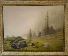 Original Oil Painting-  Emerald Silence