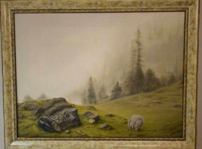 Original Oil Painting-  Emerald Silence