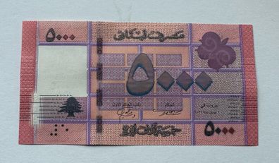 Lebanon 5000 Livres Banknote