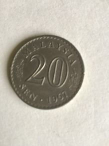 1967 Malaysia coin - 20 Sen