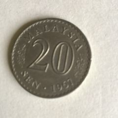 1967 Malaysia coin - 20 Sen
