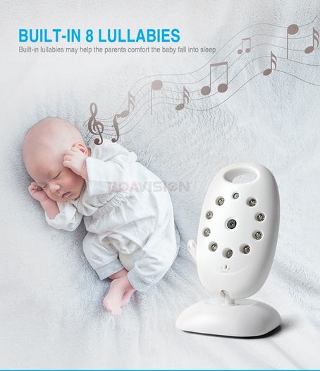 Wireless Digital Video Baby Monitor Night Vision Two Way Audio