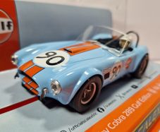 Scalextric Shelby Cobra - Gulf Edition Slot Car  (C4509 TV classic)