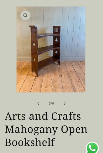 Mahogany bookcase / hobby shelf