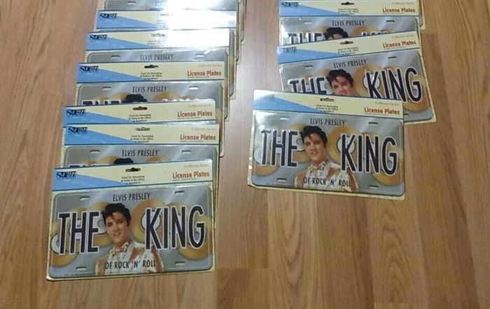 Elvis, Gold Disc License Plate, Free Post