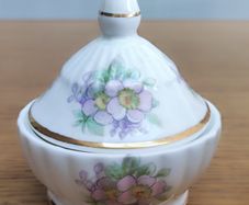 Mustard Jar & Lid Irish Blossom by Royal Tara  Vintage from the 1970s