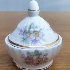 Mustard Jar & Lid Irish Blossom by Royal Tara  Vintage from the 1970s