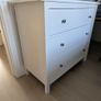 White 3-drawer chest (Ikea Hemnes) Image 2