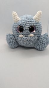 handmade crochet monster