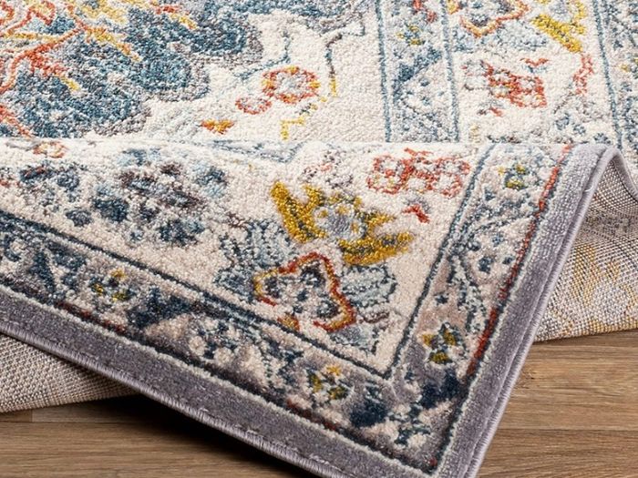Vintage - Chic Area Rugs Living Room, Dining Room, Bedroom - Traditional , Oriental Boho Rug Style and Soft Medium Pile for Easy Care - Large 157x213 cm (FREE POSTAGE)