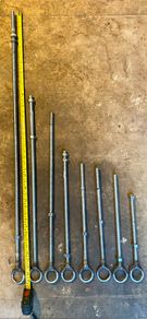 Heavy duty galvanised Long eye bold