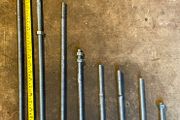 Heavy duty galvanised Long eye bold
