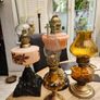 four vintage working oil lamps Image 2