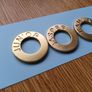 Personalized Deep Engraved Round Washer Collar Solid Brass Dog Cat Id Pet Tag Image 5
