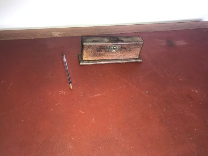 Antique Wooden Box - Perfume Bottles ??