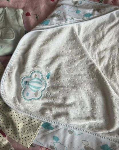 Baby boy clothes and blanket