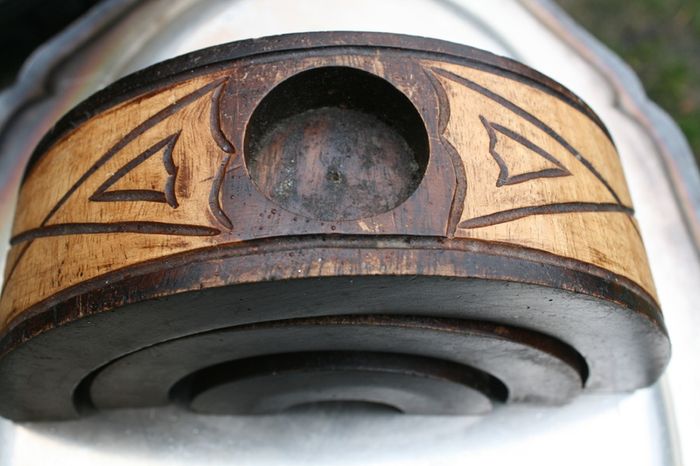 Vintage Wooden Candle Holders
