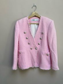 zara tweed blazer