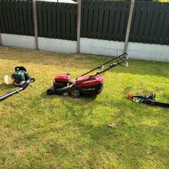Lawnmower, Leaf blower, chainsaw bundle