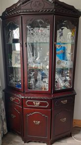 Walnut glass unit