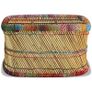 Coffee Table Bamboo with Chindi Details Multicolour Image 7