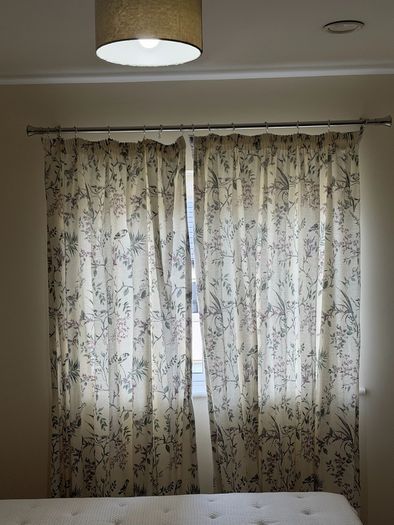Curtains with Curtain Pole