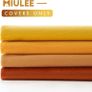 MIULEE Set of 4 Velvet Cushion Covers 45 x 45 cm Orange Invisible Zip - Brand New Image 3