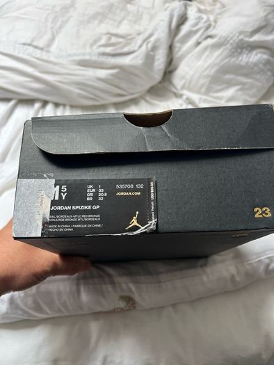 Original - Kids Jordan Spikize Bordeaux GP - Kids Size 1