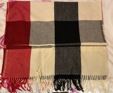Cream/Red/Black/Grey/Pink Oversized Scarf Shawl Pashmina