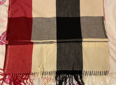 Cream/Red/Black/Grey/Pink Oversized Scarf Shawl Pashmina