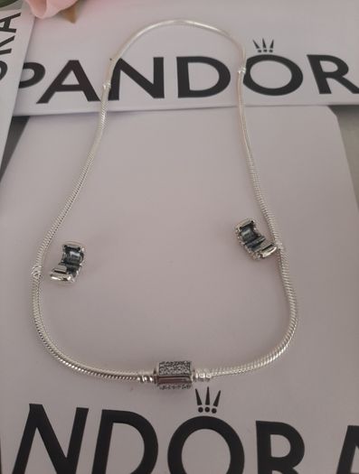 New pandora necklace with sparkling cubic zirconia clasp