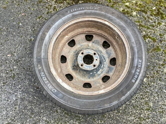 Spare Tyre and wheels (215 / 55 / 16) for Citroen Berlingo, Peugeot Partner, 1.6HDi Diesel Engine, with 5 speed gearbox (Suits 2010 - 2018 Models.)