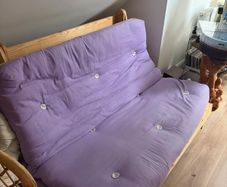 Sofa bed purple