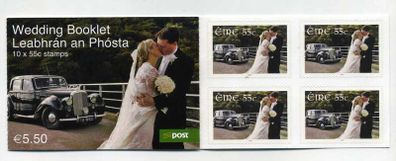 2012 Ireland Wedding Self-adhesive Commentative Stamp Booklet Mint Never Hinged (MNH). Hibernian HB179