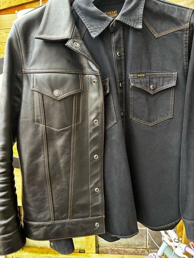 Iron-heart indigo OD black leg