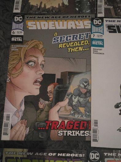 Sideways DC Metal Comics